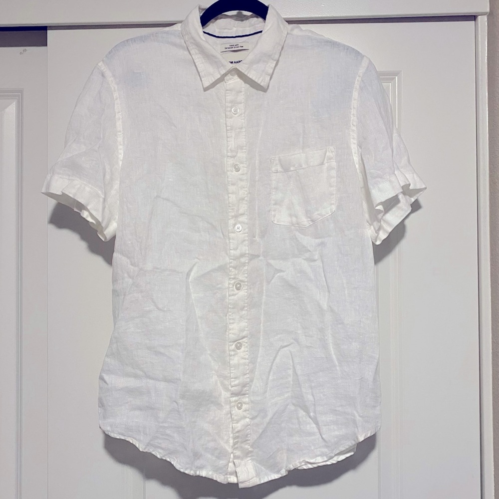 100% Linen Top White Top Men’s